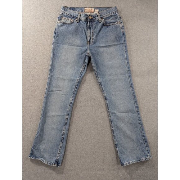 Old Navy Jeans Womens Size 8 Blue Bootcut Just Below Waist 100% Cotton - Picture 1 of 14